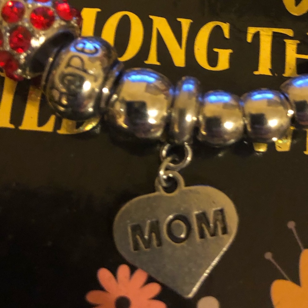 ❤️Mom & Hope 💕Adj Charm & Bead Bracelet🌹fabulous - Picture 2 of 4